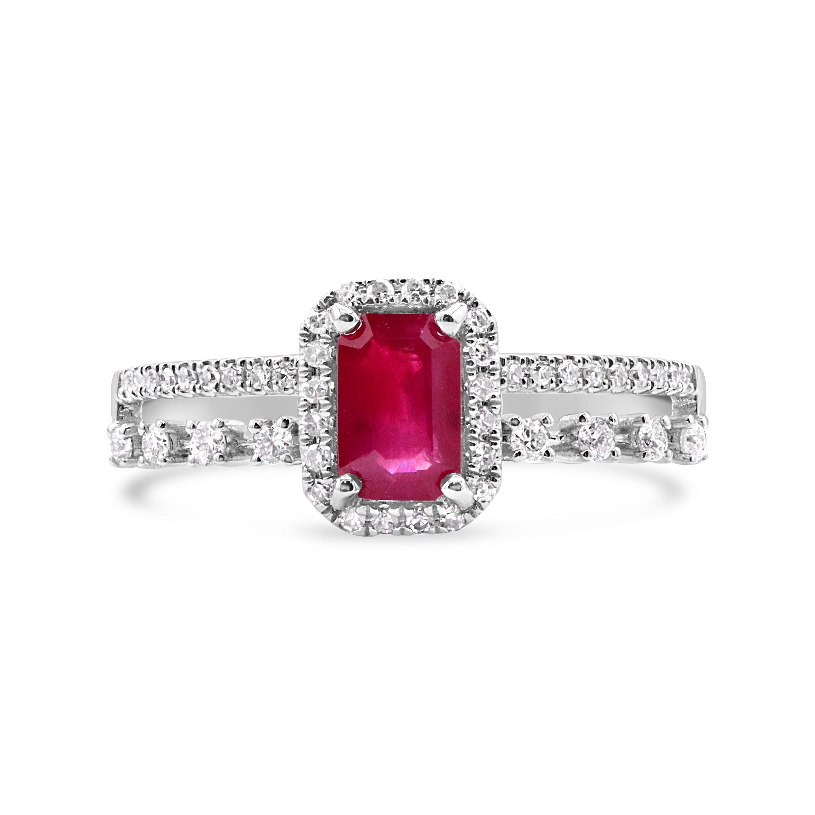 Petite Ruby and Diamond Ring