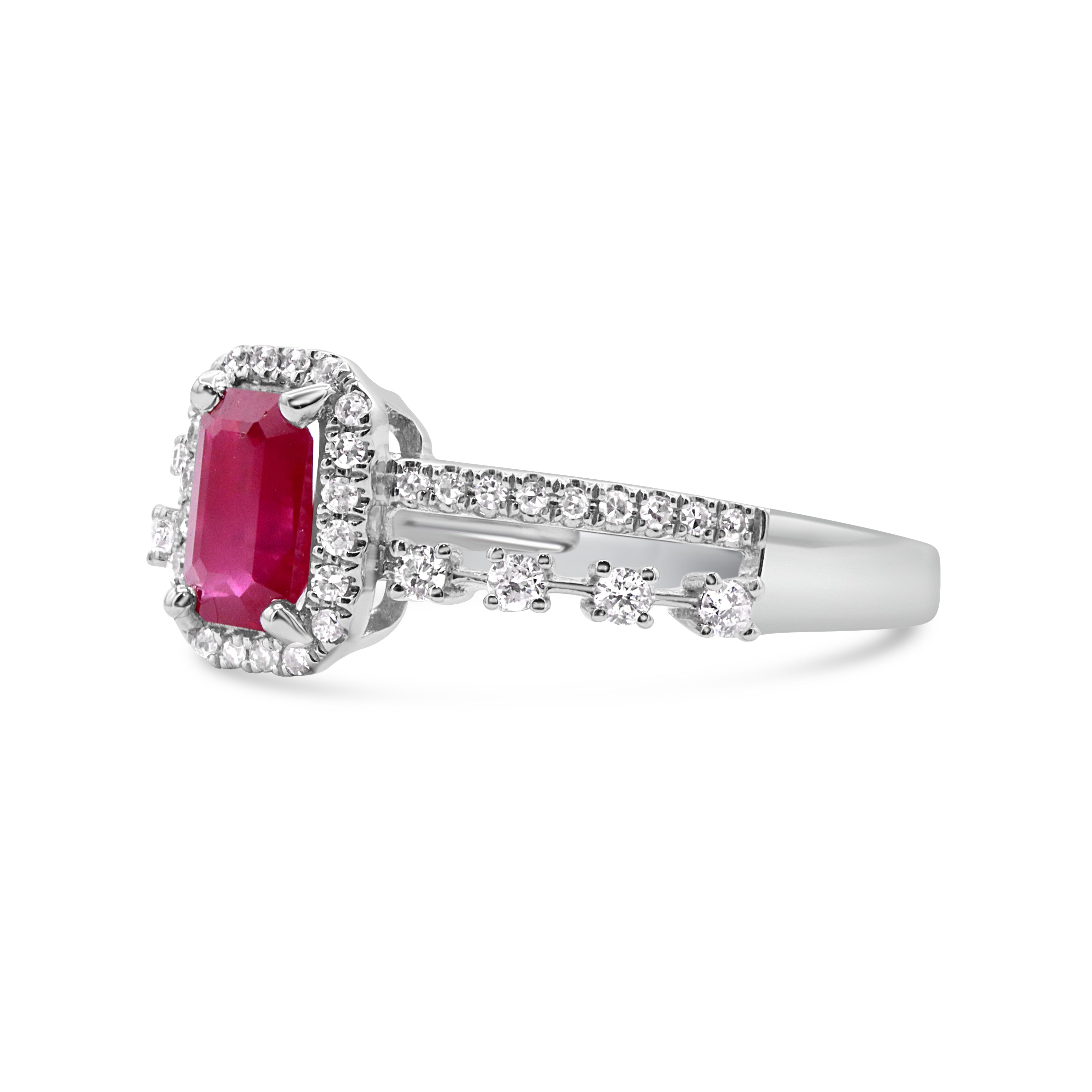 Petite Ruby and Diamond Ring