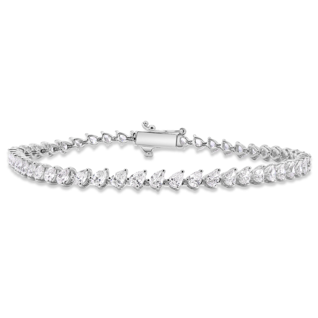 Pear Shaped Line Bracelet