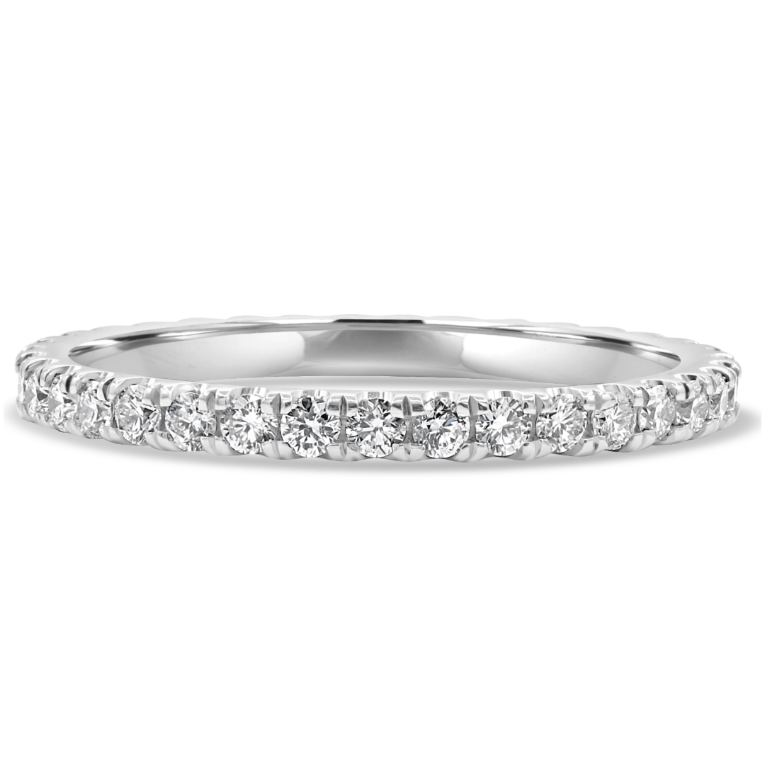 Micro Pave Wedding Band