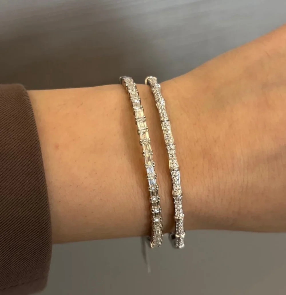 Diamond Bamboo Bangle