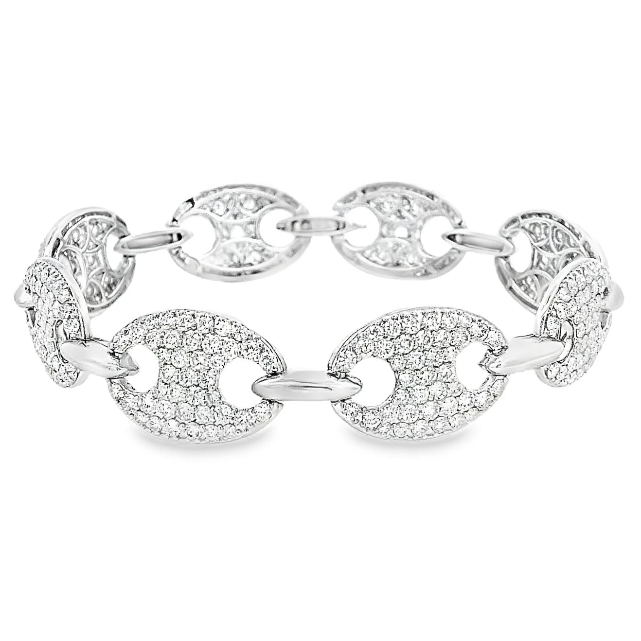 18K Diamond Mariner Link Bracelet